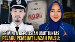 EF MINTA KEPOLISIAN USUT TUNTAS PELAKU PEMBUAT IJASAH PALSU : NAMA FAJAR KURNIAWAN MENCUAT.